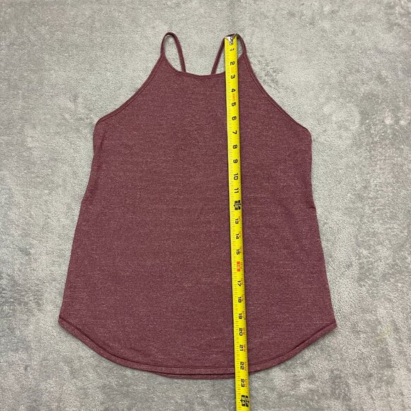 Lululemon Tank Women's 4 Fast As Light Singlet Heathered Bordeaux Drama - Picture 2 of 6